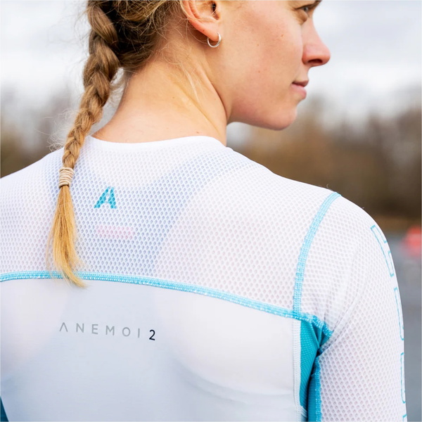 2026 Huub Womens Anemoi 2 SUB22 Trisuit ANEWSUB22FLBW - Black /White / Aqua